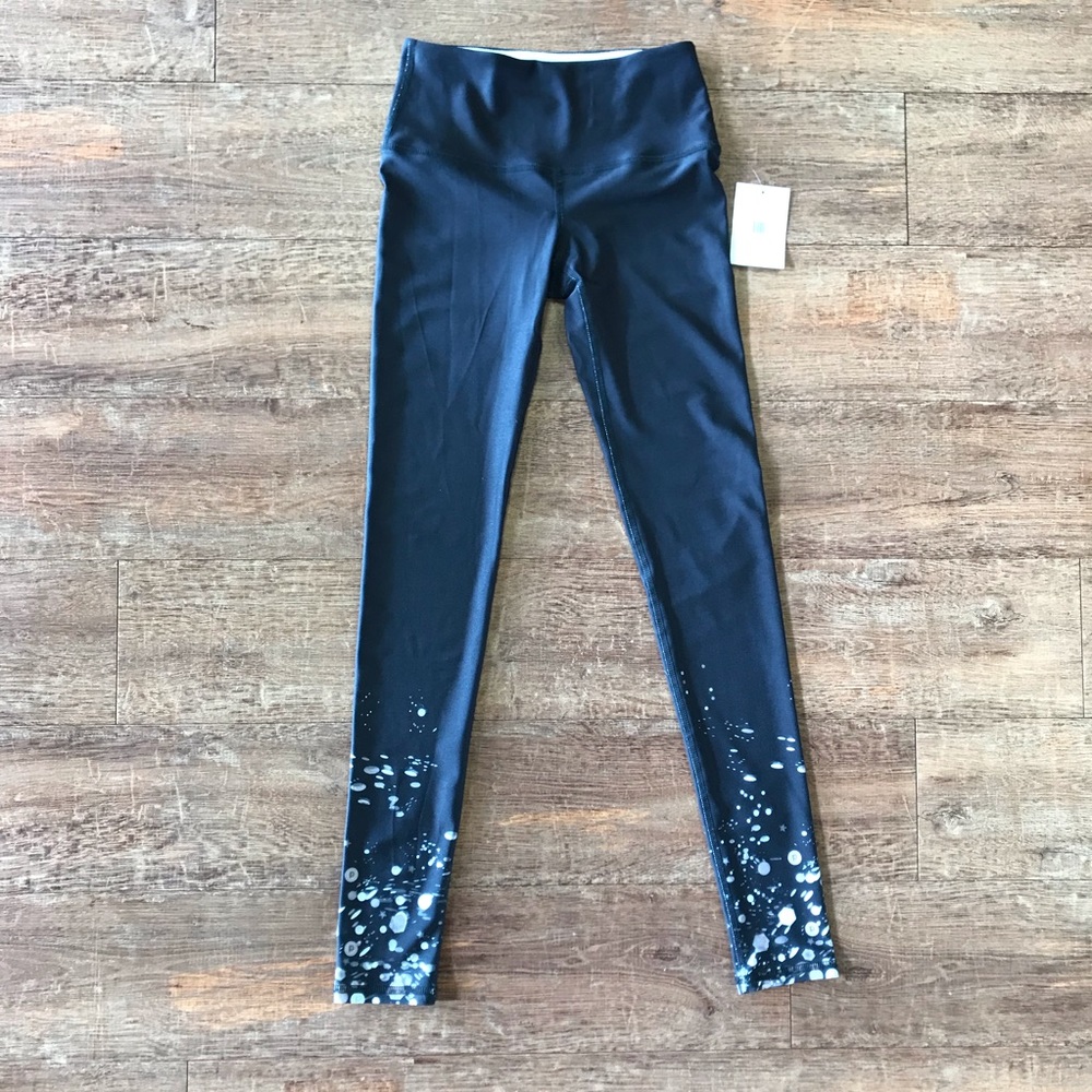 Pure Barre holiday glitter leggings